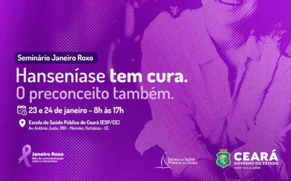 Sesa realiza seminário sobre hanseníase em janeiro; inscrições estão abertas para trabalhadores da saúde