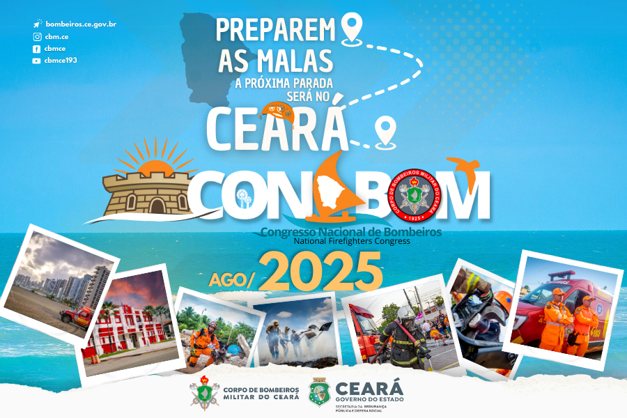 Ceará será palco do Conabom 2025, maior congresso de bombeiros da América Latina
