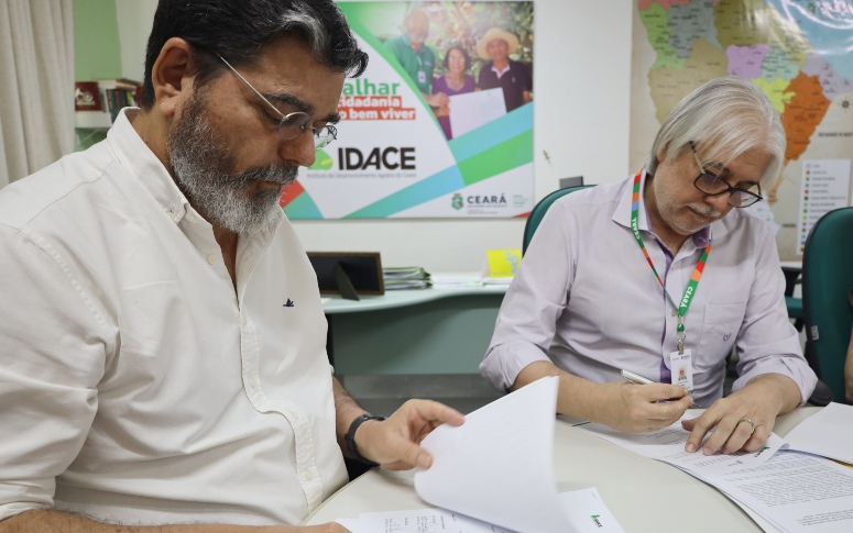 Idace e Nutec firmam parceria para impulsionar novas tecnologias no desenvolvimento agrário do Ceará
