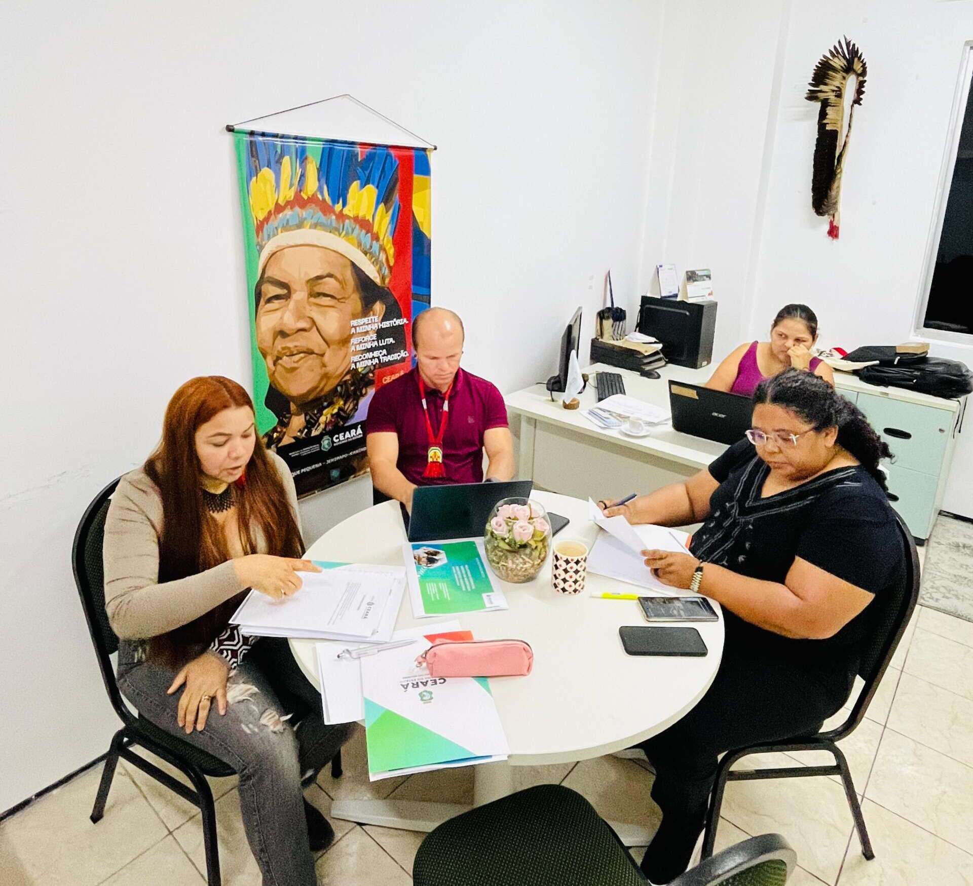 Secretaria dos Povos Indígenas do Ceará apresenta balanço de 2024 e alinha estratégias para 2025 em reunião com o Governo Federal