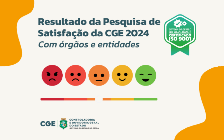 CGE alcança 93,73 % de satisfação em seus serviços ofertados aos órgãos e entidades estaduais