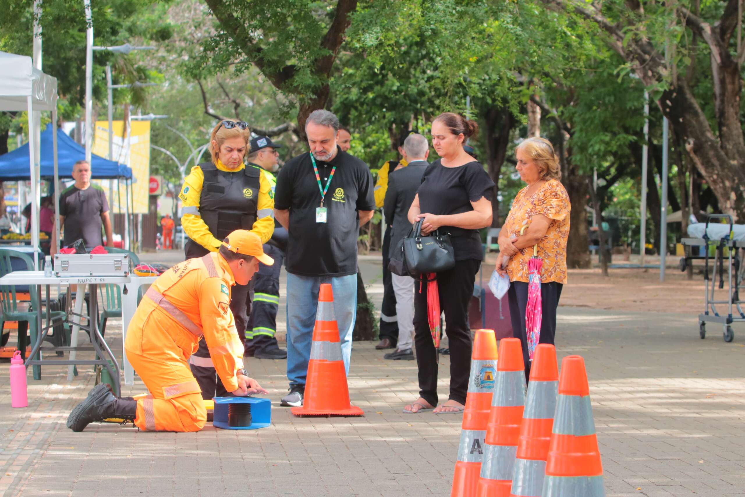 Detran, Bombeiros, PRE e AMC realizam ação alusiva à nova campanha nacional de segurança viária