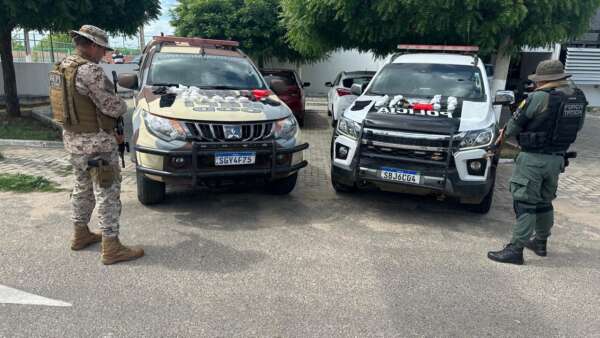 Suspeito de tráfico de drogas é preso pela PMCE com quase 10 quilos de cocaína em Jaguaretama