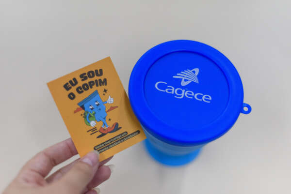 Cagece aposta em copo ecológico para reduzir uso de descartáveis na empresa