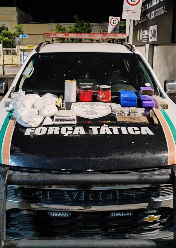 PMCE desarticula laboratório de drogas e apreende 14 kg de entorpecentes em Sobral