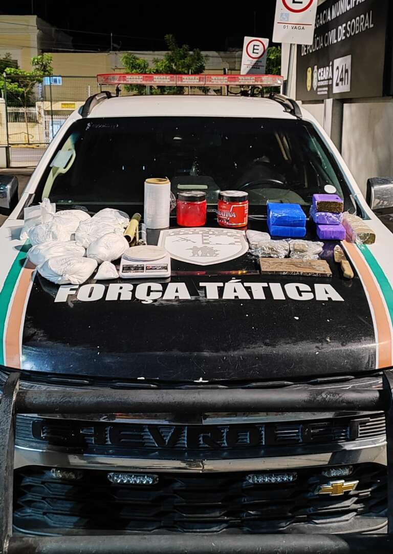PMCE desarticula laboratório de drogas e apreende 14 kg de entorpecentes em Sobral