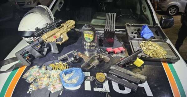 Com apoio da Ciopaer/SSPDS, operação PMCE resulta na apreensão de armas, drogas e na captura de dupla em Caucaia