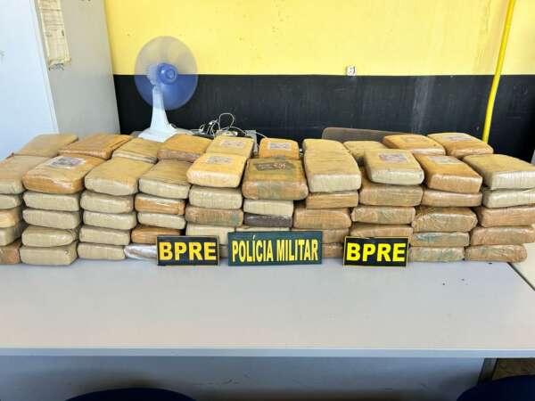 PMCE apreende mais de 100 kg de maconha e prende suspeito por tráfico de drogas no interior