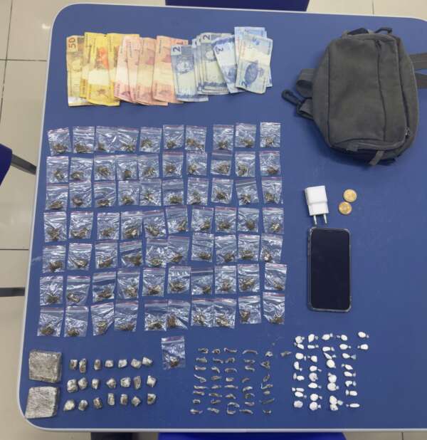 Trio é capturado pela PMCE com maconha, cocaína, skunk e haxixe em Fortaleza