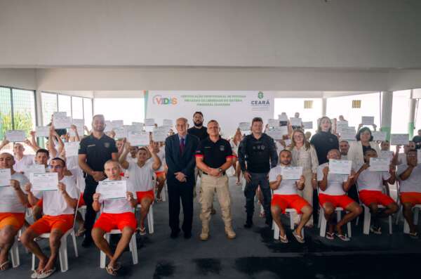 SAP e SPS certificam internos da Unidade Prisional Professor Olavo Oliveira II em diversos cursos profissionalizantes