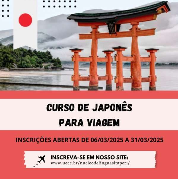 Curso Japonês Básico para Viagem recebe inscrições até 31 de março