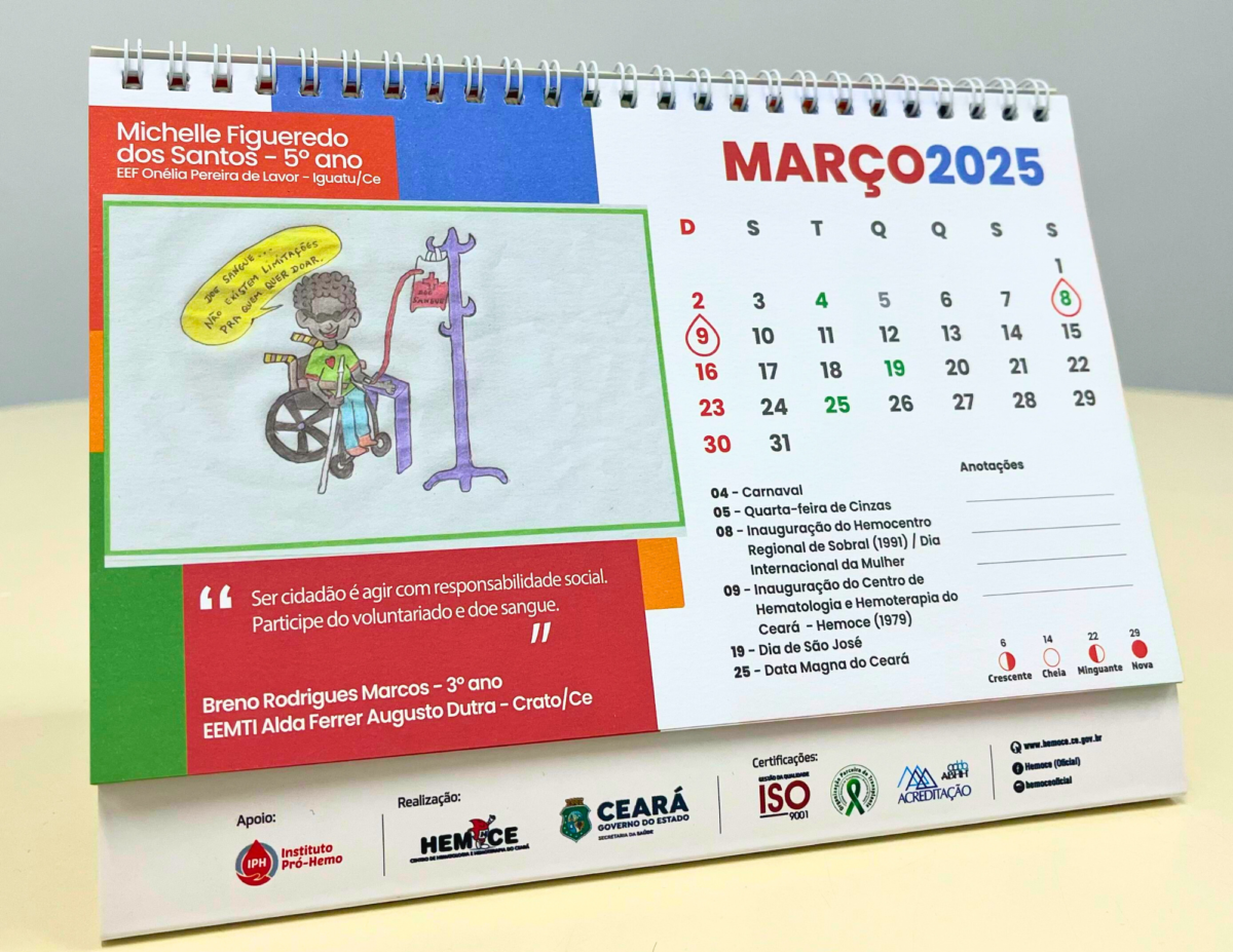 Hemoce abre inscrições para 17º Concurso de Frases e Desenhos a partir desta quinta (6)