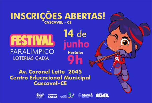 Sesporte abre as inscrições para o Festival Paralímpico em Cascavel