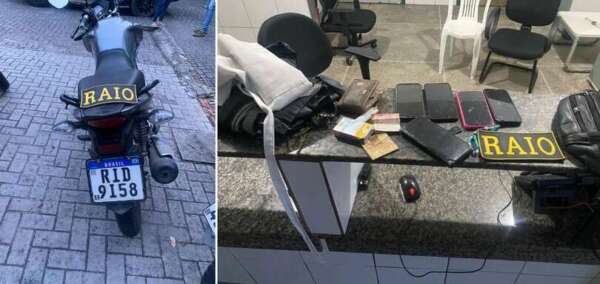 PMCE prende em flagrante suspeito com moto e celulares roubados em Fortaleza
