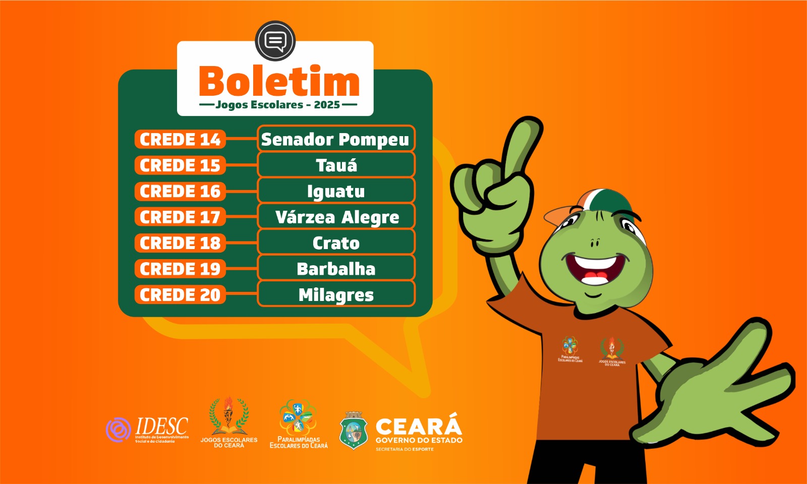 Jogos escolares do Ceará têm início neste final de semana com a participação de 46 municípios