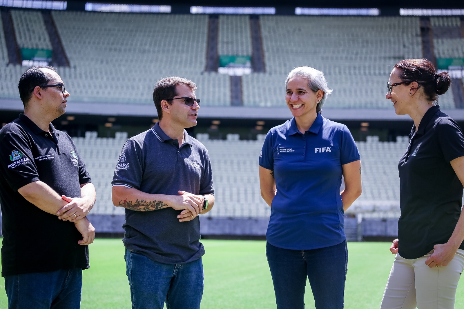 Arena Castelão recebe primeira visita da FIFA após Fortaleza ser escolhida cidade-sede da Copa do Mundo Feminina da FIFA Brasil 2027™️