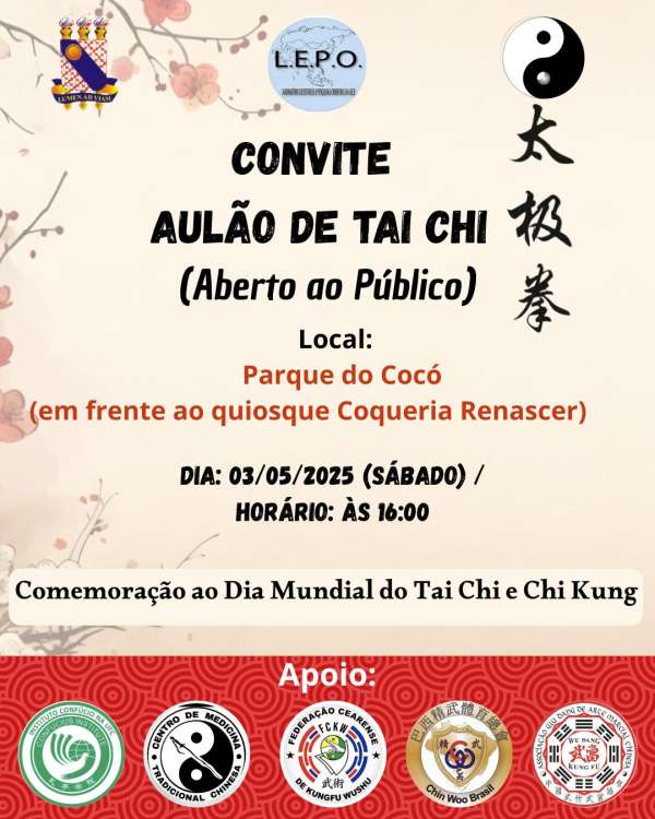 Laboratório de Estudos e Pesquisas Orientais da Uece comemora dia Mundial do TAI CHI CHUAN