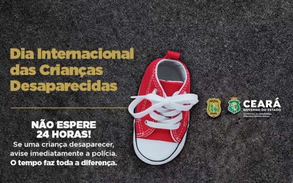 Nos quatro primeiro meses deste ano, PCCE localiza 56 crianças e adolescentes que estavam desaparecidas em Fortaleza
