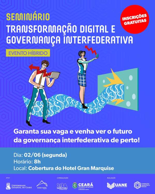Seplag-CE está com inscrições abertas para seminário sobre transformação digital