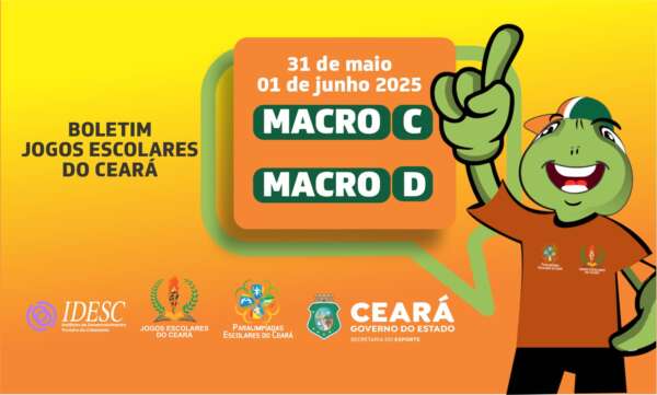 Sesporte realiza 2ª rodada da fase Macro Regional dos Jogos Escolares do Ceará
