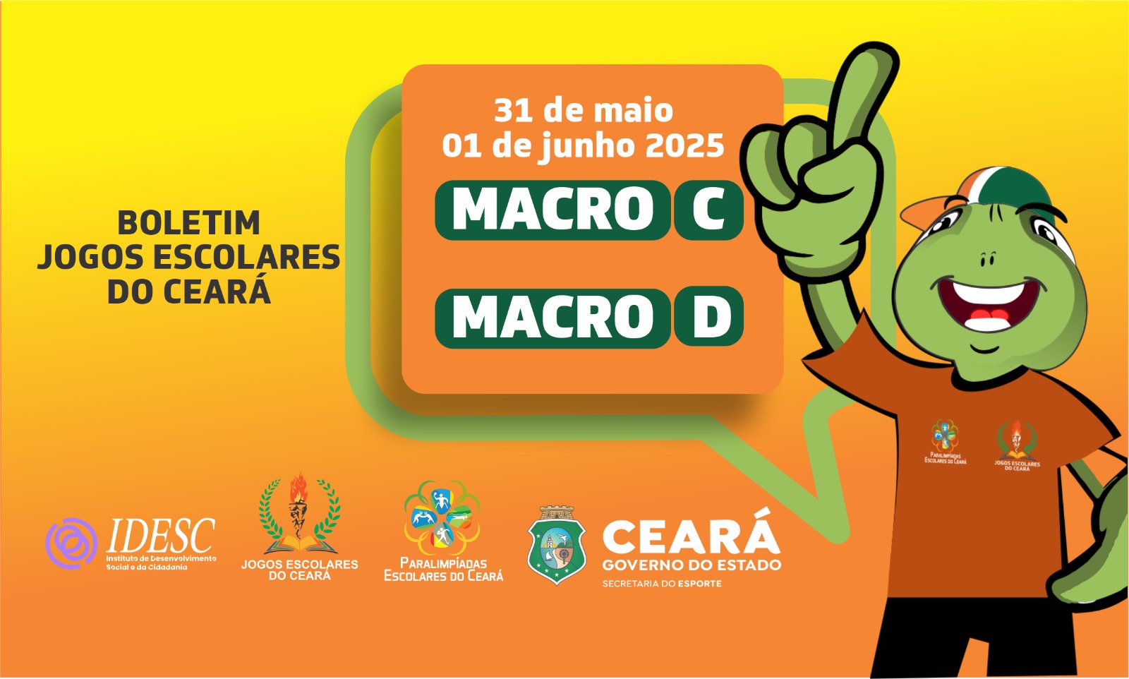 Sesporte realiza 2ª rodada da fase Macro Regional dos Jogos Escolares do Ceará
