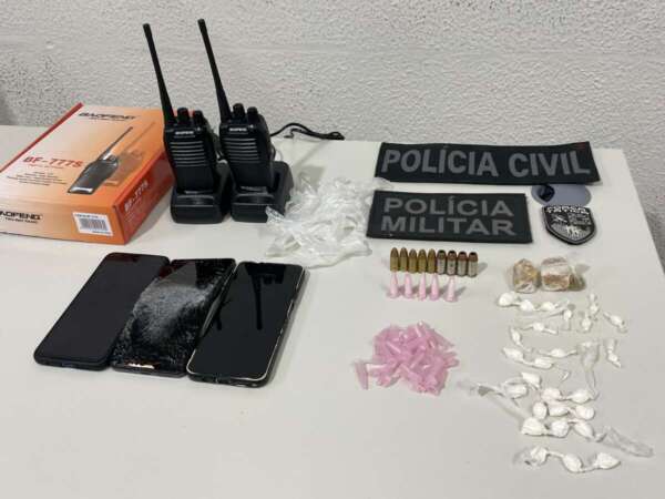 Em ação conjunta, chefe de grupo criminoso é preso e laboratório de drogas é desarticulado em Caucaia