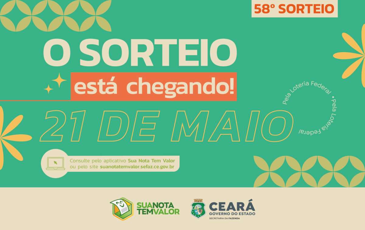 Sua Nota Tem Valor: 58º sorteio está chegando e será nesta quarta-feira (21)