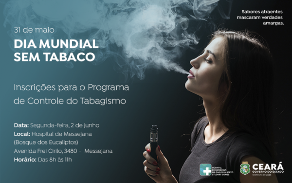 Hospital de Messejana abre vagas para o Programa de Controle do Tabagismo