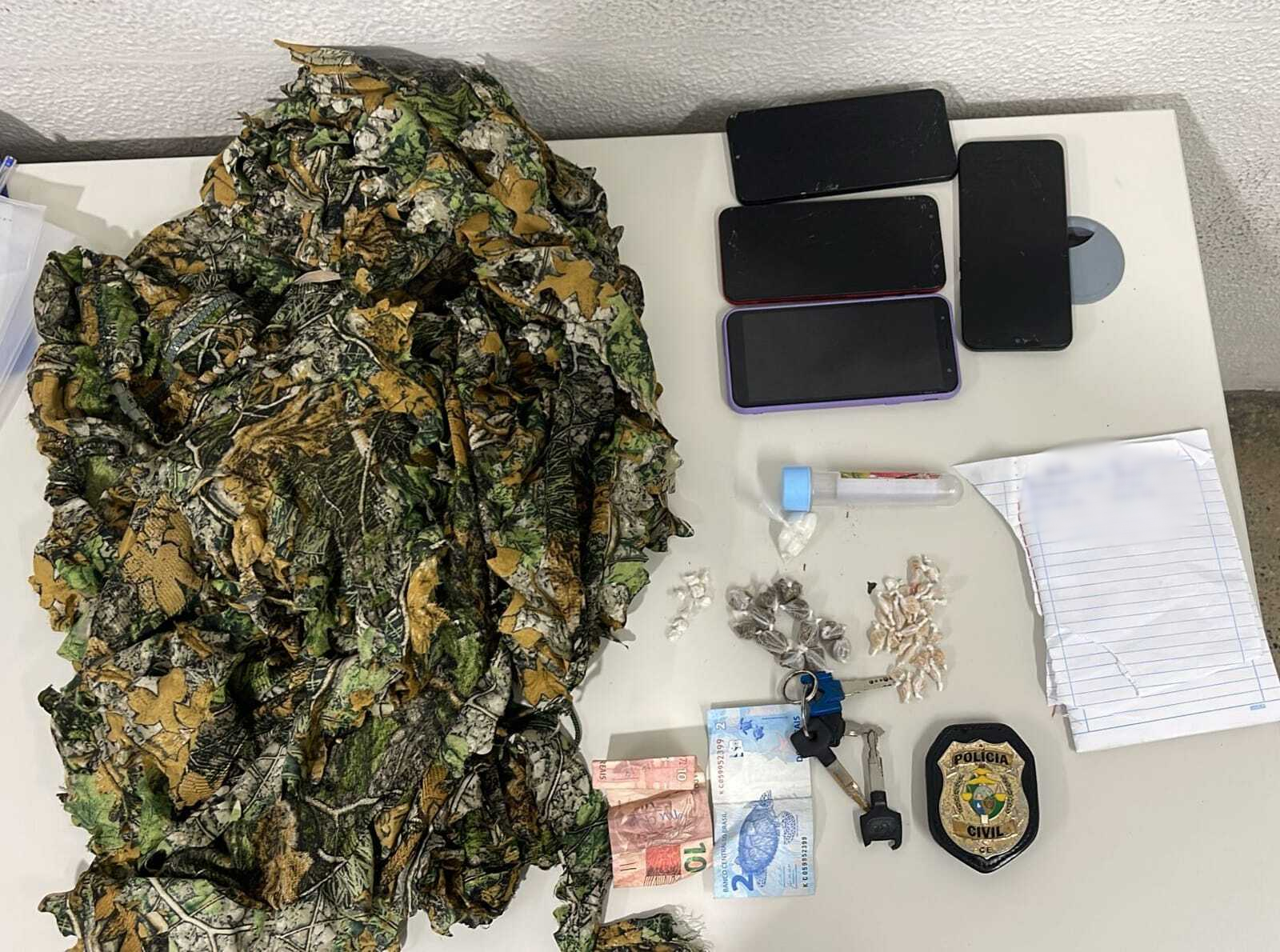 Após denúncia, PCCE captura trio em posse de drogas em Caucaia