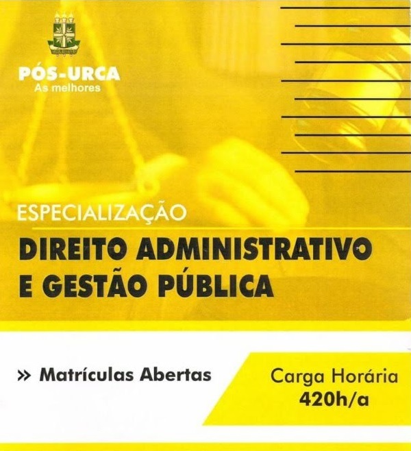 Inscrições abertas para Especialização em Direito Administrativo e Gestão Pública Presencial
