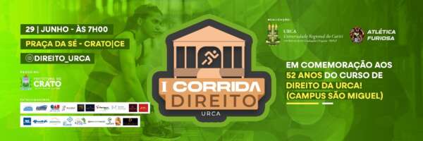 Abertas inscrições para a I Corrida do Direito da URCA, em Crato