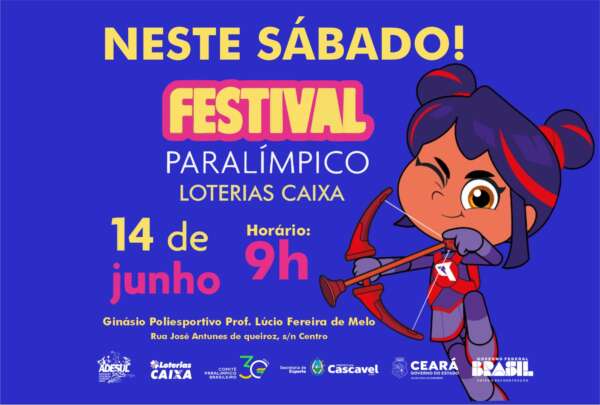 Sesporte realiza Festival Paralímpico em Cascavel, neste sábado (14)