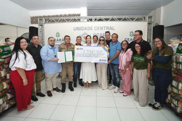 Ceará Sem Fome e Jogo da Alegria entregam mais de 8 toneladas de alimentos a entidades credenciadas
