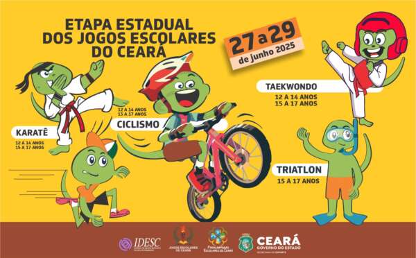 Jogos Escolares do Ceará realiza mais uma rodada da etapa estadual, no CFO