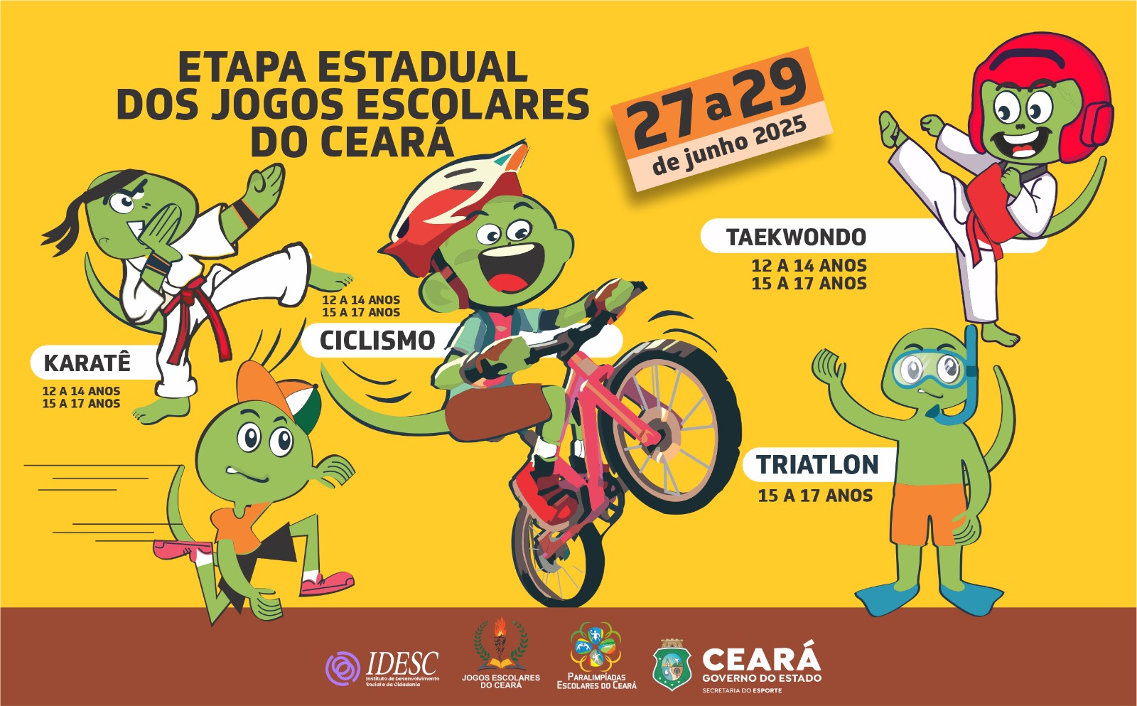 Jogos Escolares do Ceará realiza mais uma rodada da etapa estadual, no CFO