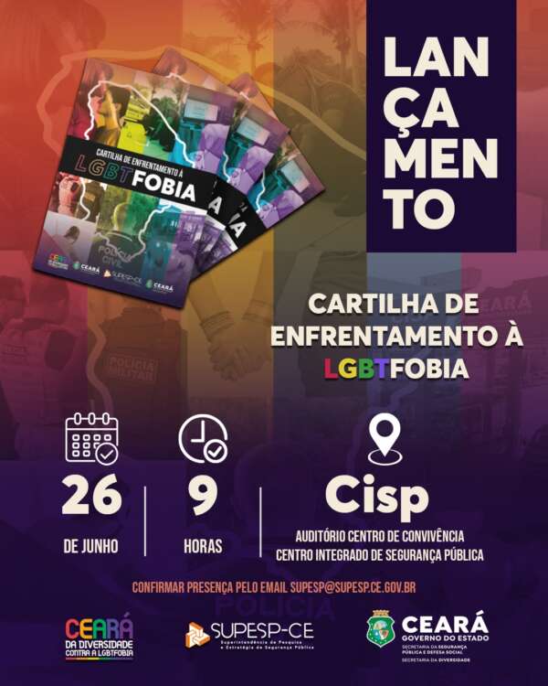 SSPDS e Sediv lançarão Cartilha de Enfrentamento à LGBTfobia