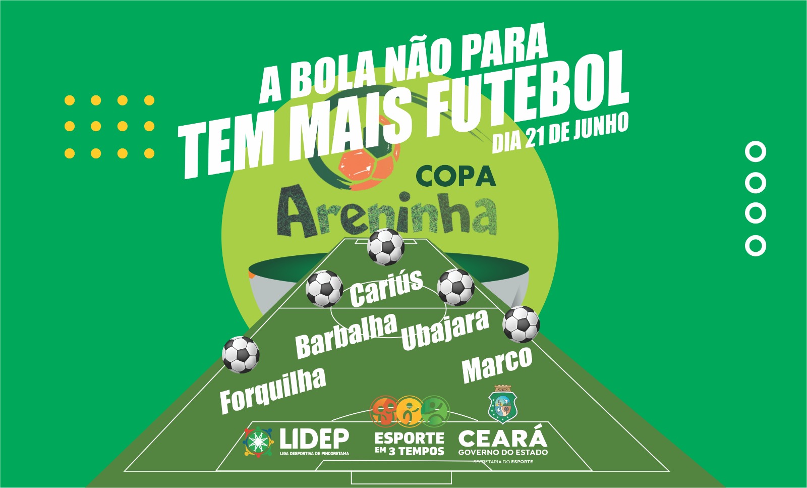 Sesporte realiza mais uma rodada da Copa Areninha do Ceará