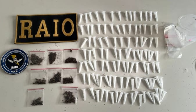 Polícia Militar apreende drogas durante ação em São Gonçalo do Amarante