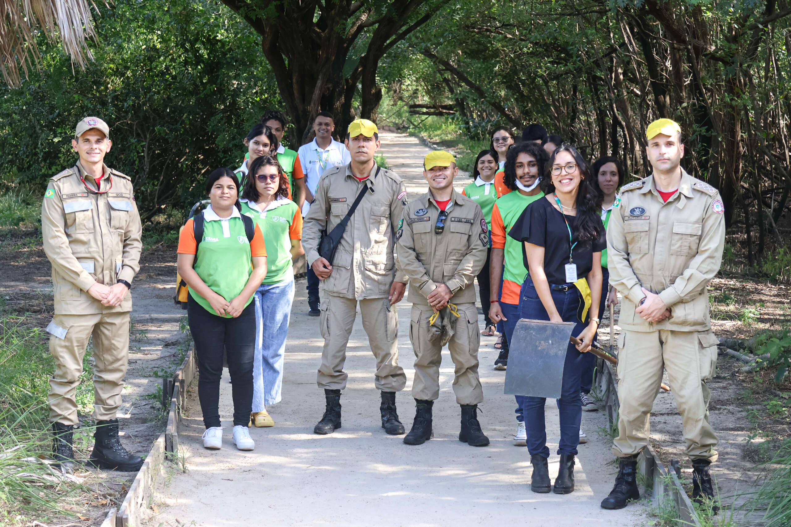 AJAs do Cocó recebem capacitação em combate a incêndios florestais