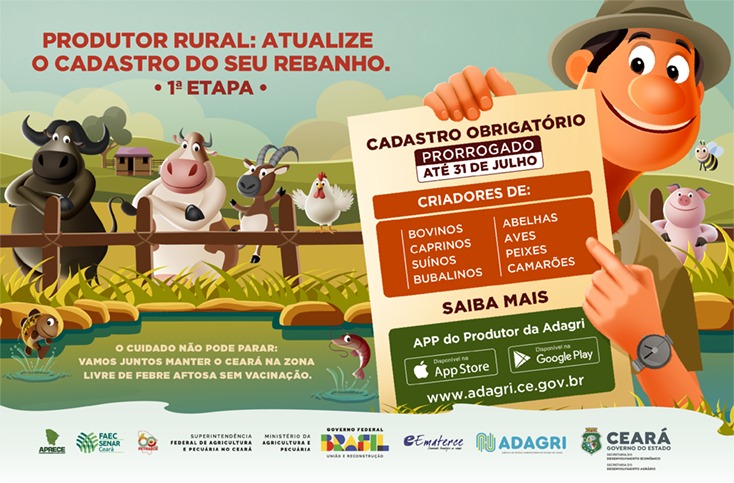 Adagri prorroga Campanha de Atualização Cadastral até dia 31 de julho
