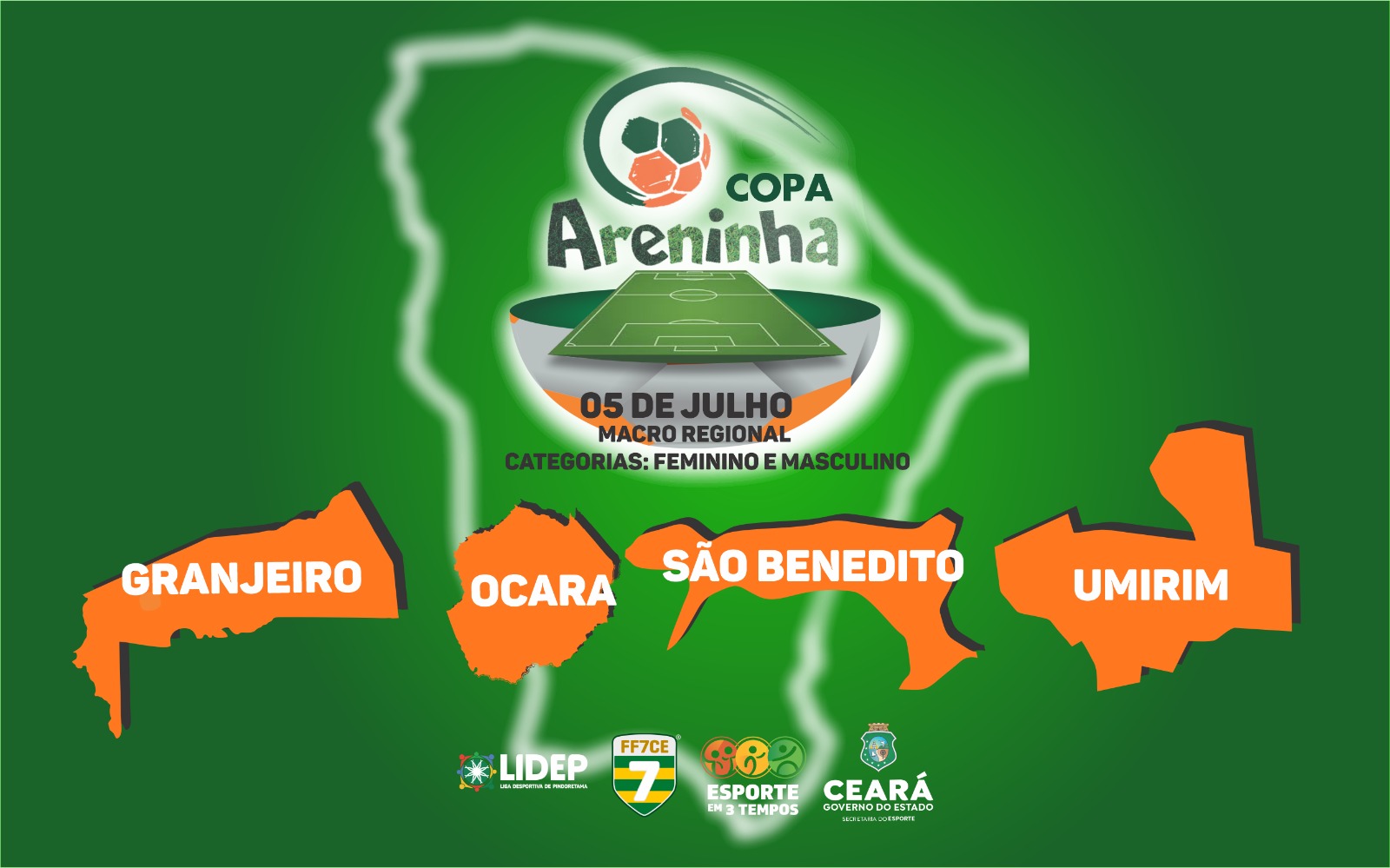 Copa Areninha do Ceará realiza mais uma etapa Macrorregional neste sábado (5)