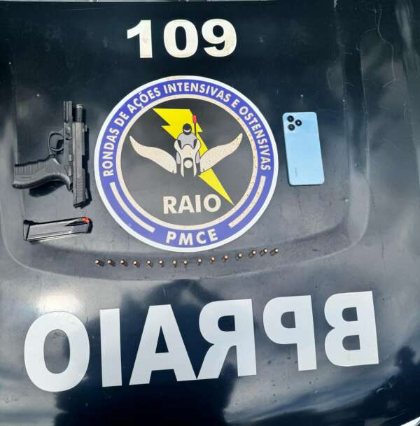 CPRaio apreende pistola e prende suspeito em Sobral