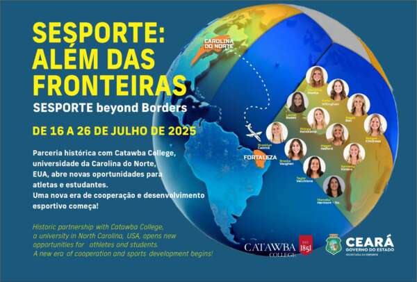 Sesporte apoia intercâmbio com time feminino de vôlei da Catawba College (EUA)