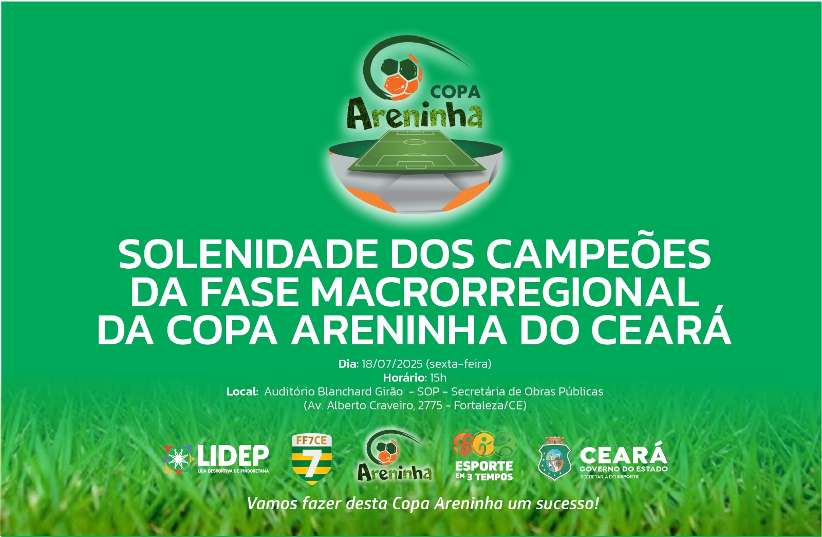Sesporte celebra Campeões da fase macrorregional da Copa Areninha do Ceará
