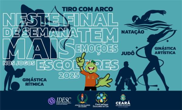 Sesporte divulga boletim dos Jogos Escolares do Ceará – etapa estadual dos dias 1º a 3 de agosto