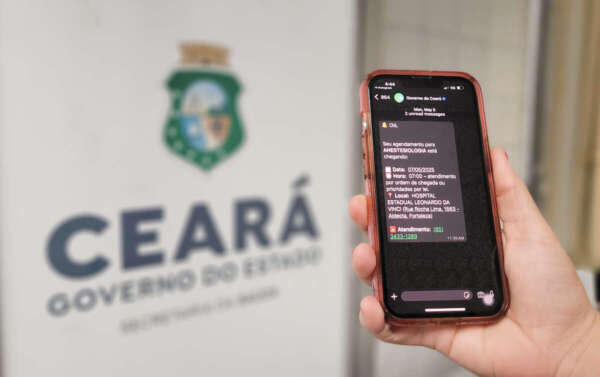 Pacientes de policlínicas regionais passam a ter consultas confirmadas por Whatsapp