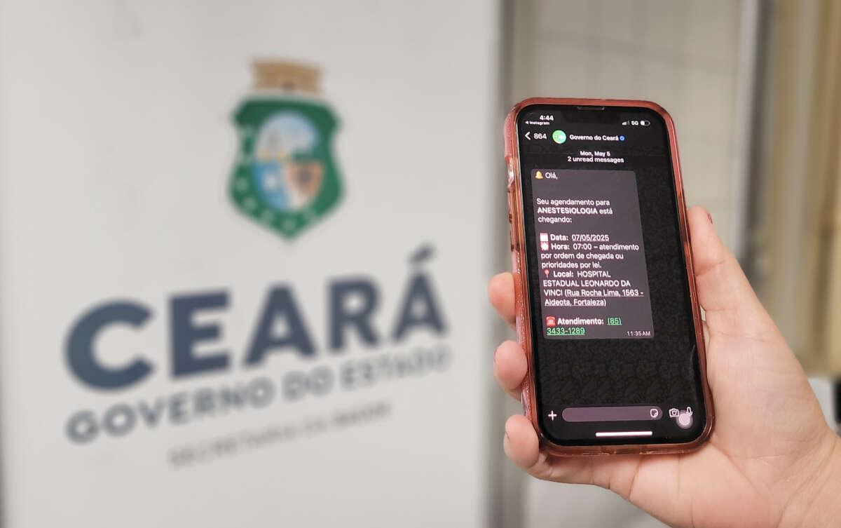 Pacientes de policlínicas regionais passam a ter consultas confirmadas por Whatsapp