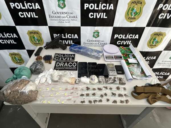 PCCE prende homem em flagrante com arma de fogo e drogas em Sobral