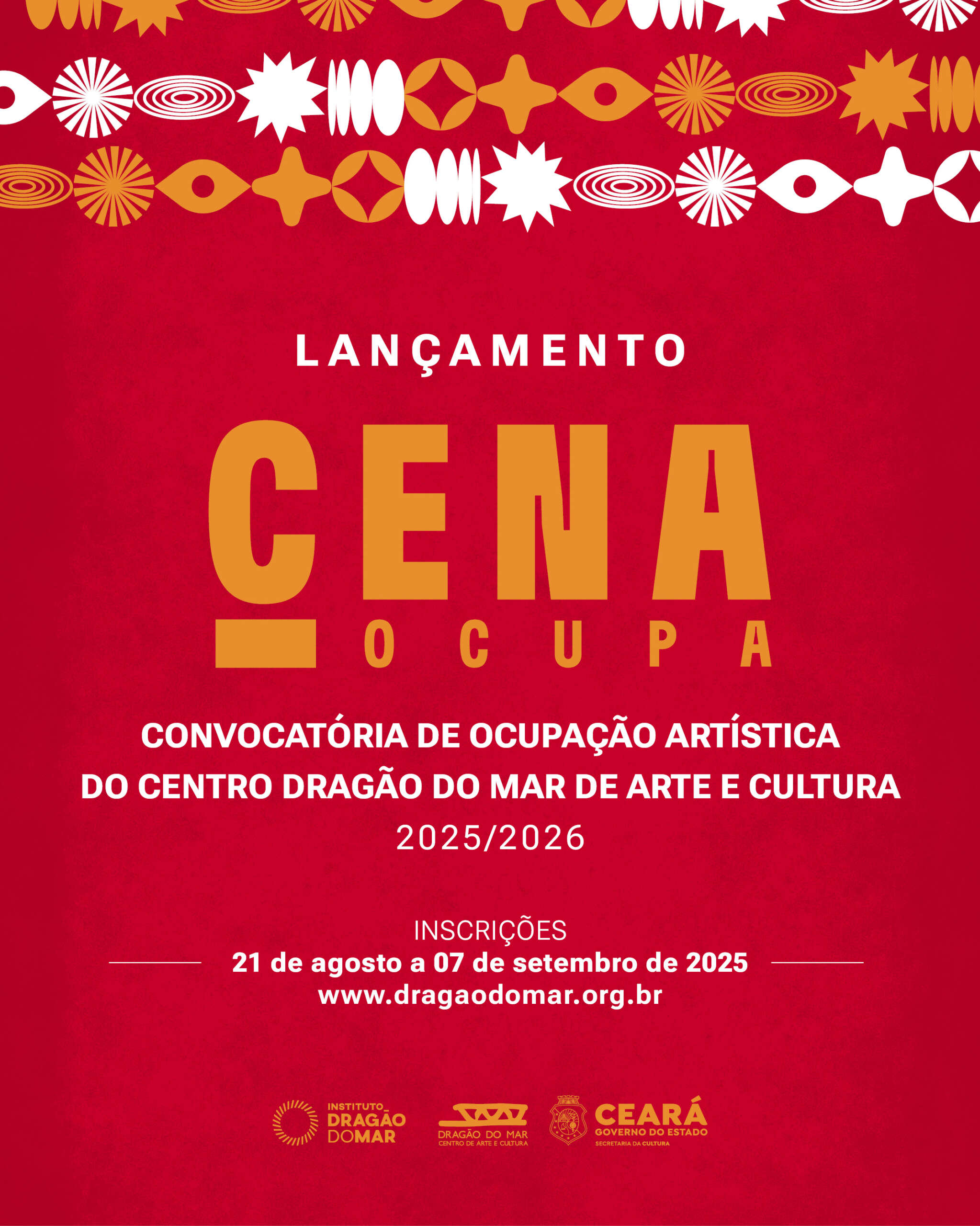 Inscrições abertas para a quarta edição do Cena Ocupa – convocatória de ocupação dos espaços do Centro Dragão do Mar