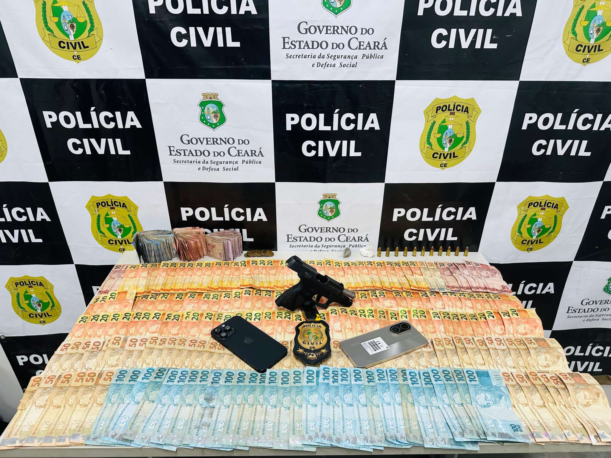 PCCE captura suspeito de chefiar grupo criminoso e apreende arma e drogas em Cariré